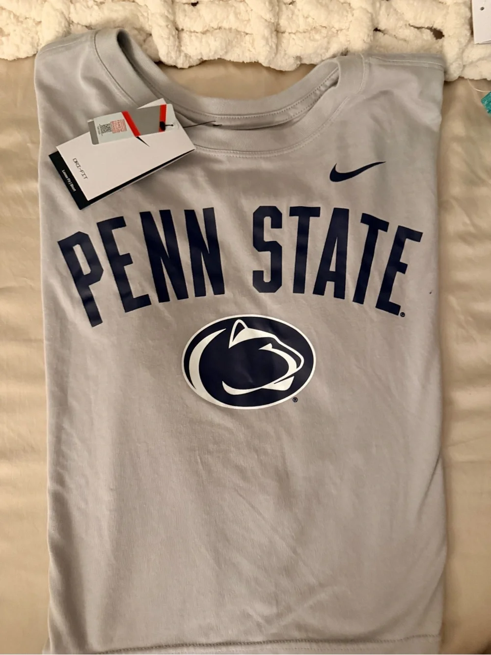 Nike Penn State Dri FIT Cropped T Shirt Women’s NWT